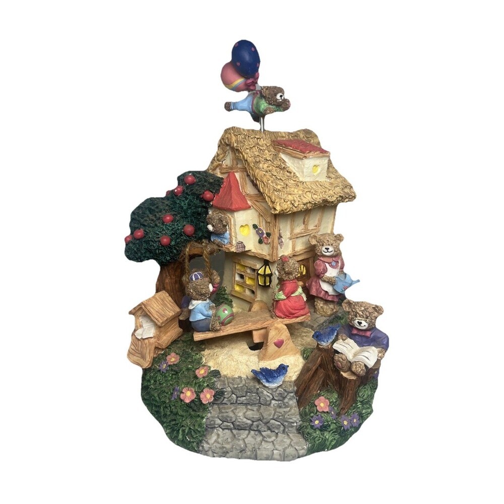 Classic Treasures Musical Animated Bears Playhouse Figures Collectible WORKS!